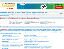 Tablet Screenshot of ecuadorenlared.com